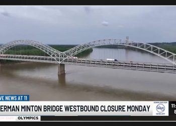 Sherman Minton Bridge to Close Lanes into Indiana on Monday